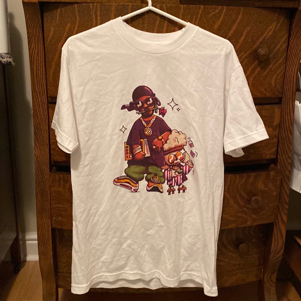 Knxwledge Stones Throw Graphic Tee White